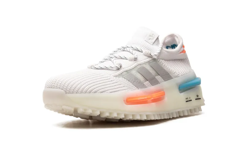 Adidas NMD NMD S1 'Footwear White Blue Orange'
